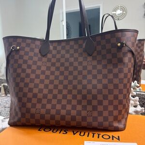 Authentic Louis Vuitton Damier Ebene Tote GM size